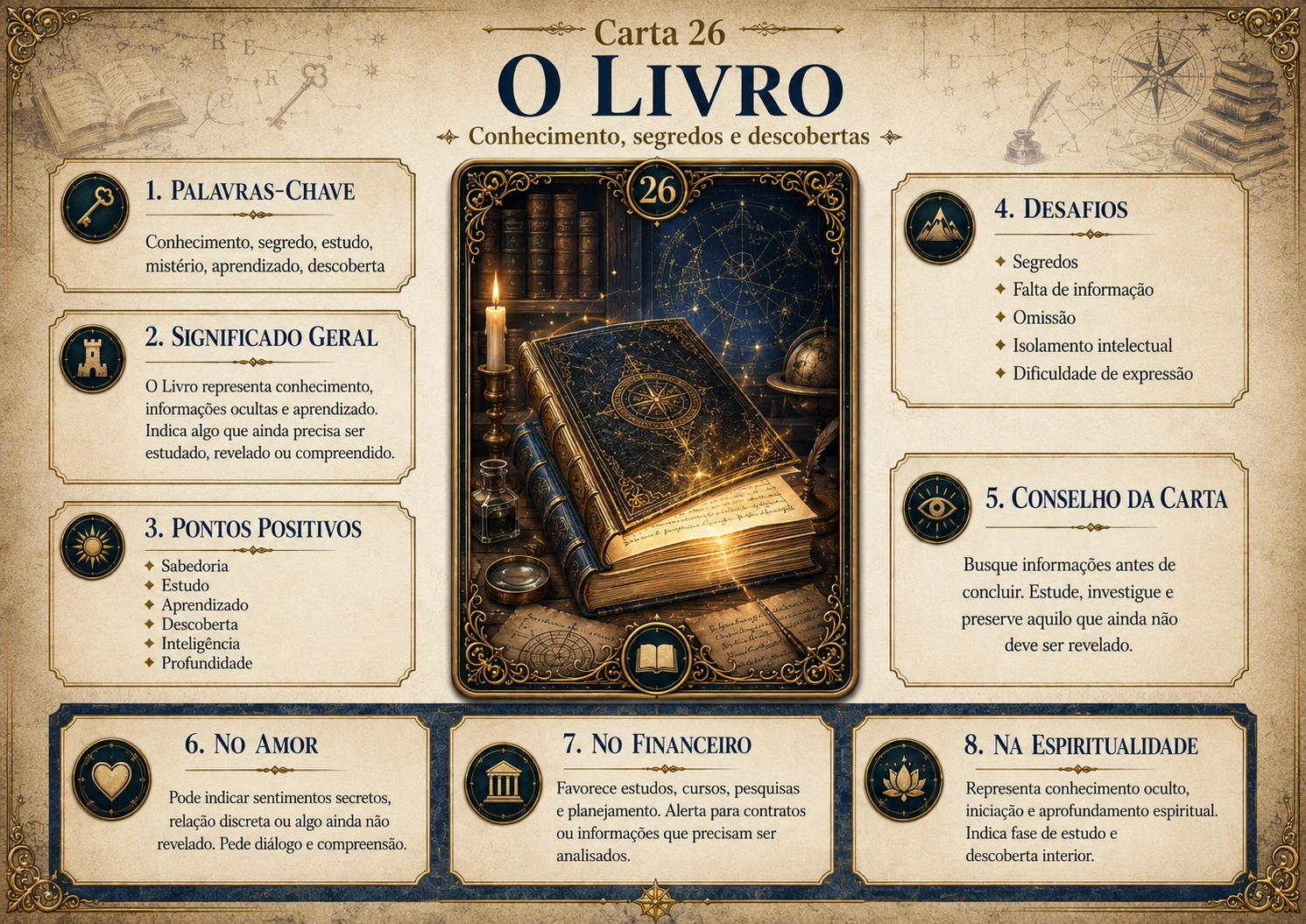 Mapa Mental — Carta 26 · O Livro