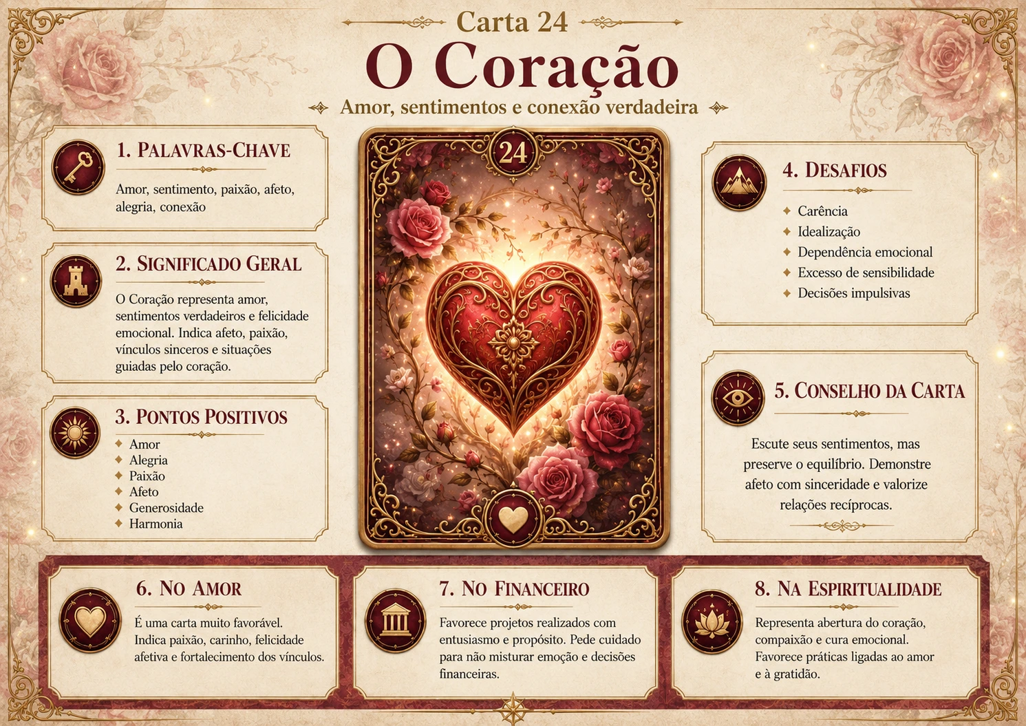 Mapa Mental — Carta 24 · O Coração