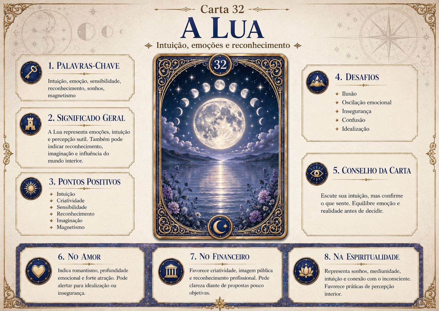 Mapa Mental — Carta 32 · A Lua