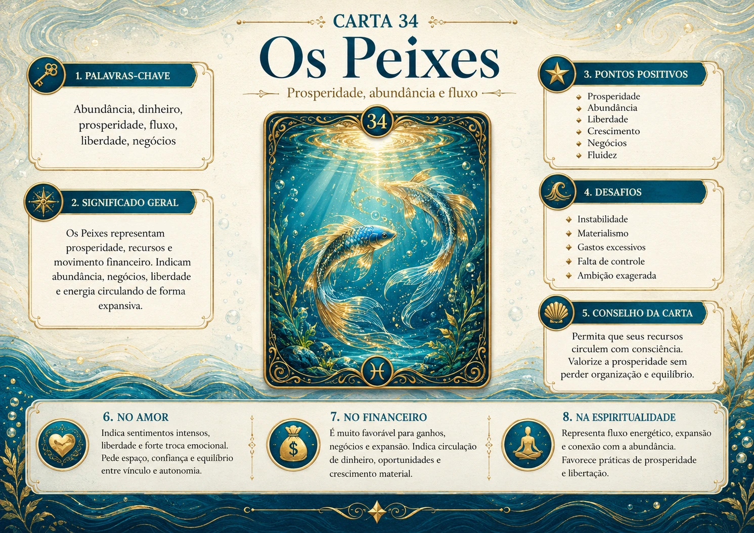 Mapa Mental — Carta 34 · Os Peixes