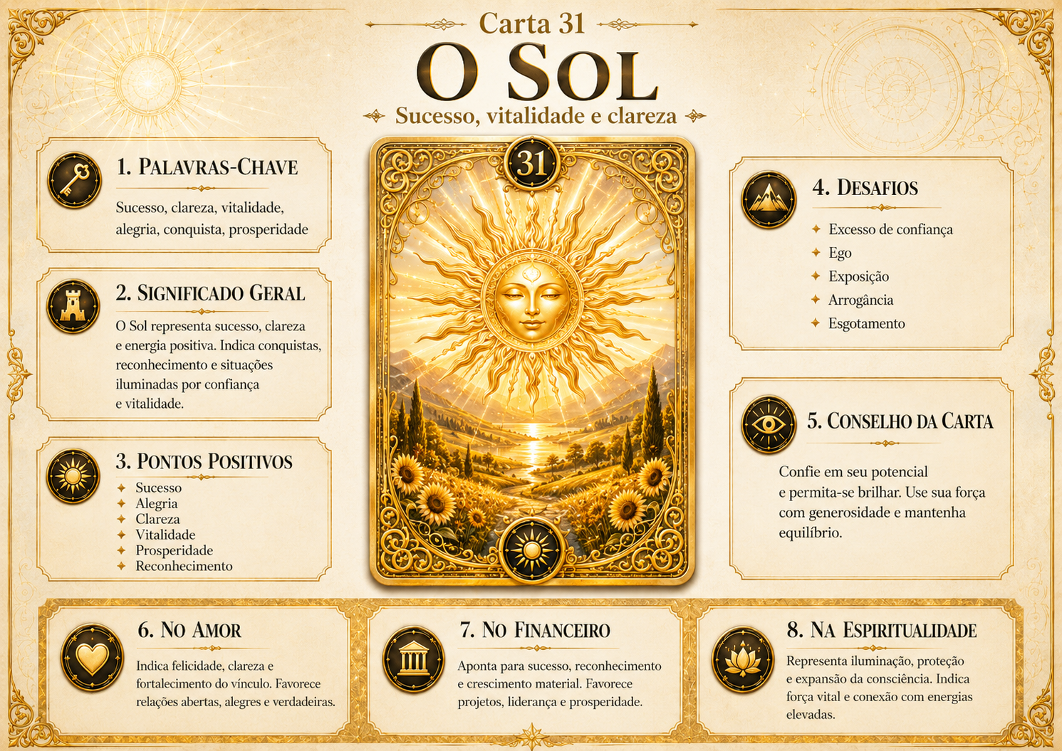 Mapa Mental — Carta 31 · O Sol